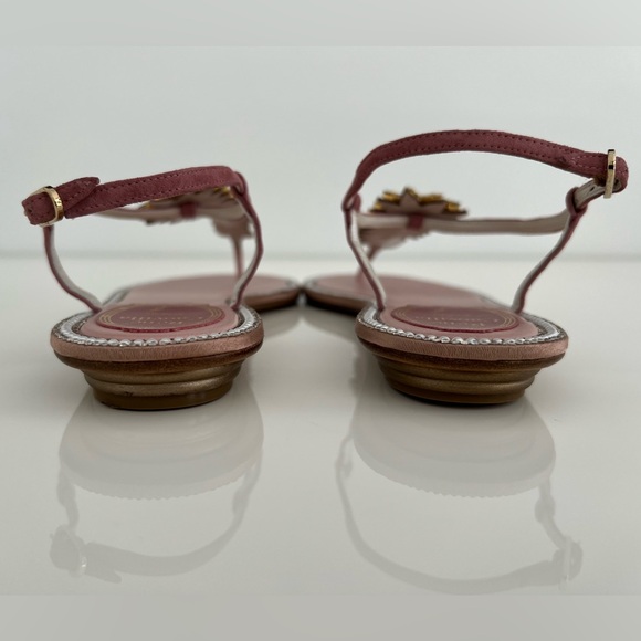 RENE CAOVILLA BLUSH CRYSTAL PEARL EMBELLISHED SANDALS SIZE IT 38.5 / US 8.5 NEW! - Picture 16 of 17